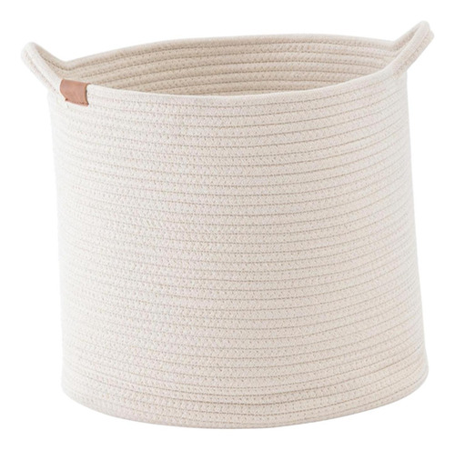 Canasta De Algodón Tejido De Cuerda, Cesta De Sg