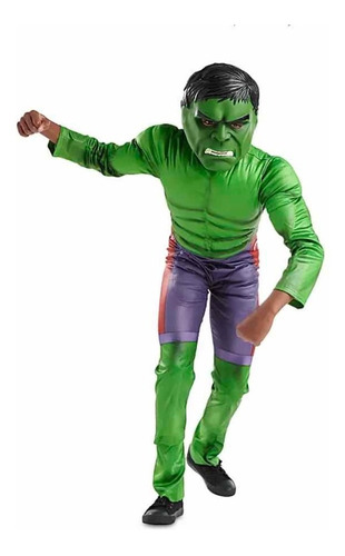 Increíble Hulk Disfraz Talla 3 Con Sonido Disney Store