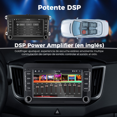 Autoestéreos 7 In Passat Vw Golf Android Carplay 2+32g 9070
