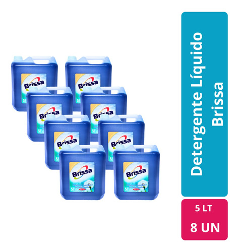 Detergente Líquido Brissa 5 Lt Caja 8 Un