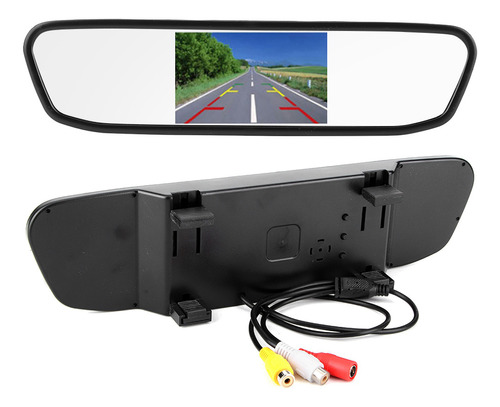 Monitor De Coche De 4,3 Pulgadas, Espejo Retrovisor, Pantall