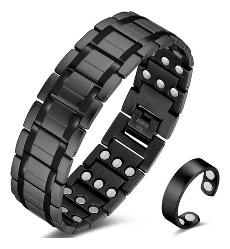 Cigmag Pulseras Magneticas Para Hombre, Pulsera De Acero De 