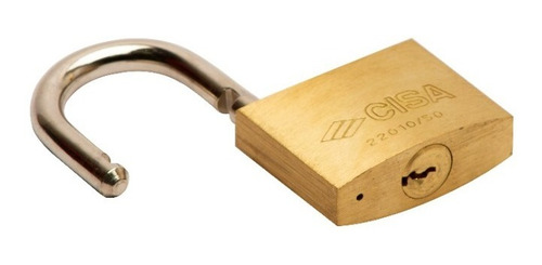 Imagen 3 de 10 de Candados De Arco 30mm Laton Igualados 3 Unds 2 Llaves Cisa