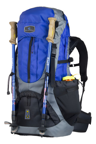 Mochila Sierra Verde Raptor 50 Lts Montaña Escalada Campismo Color Azul