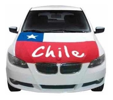 Cubre Capot Universal Auto Bandera Chilena Fechas Patrias 18