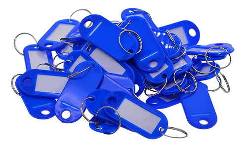 100 Unidades Etiqueta De Llaves/tarjetas De Azul Real