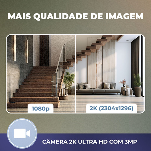 Câmera De Segurança Wifi Dome Externa Vigilância Com Audio