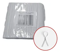 Comprar Amarrilho Fecho Lacre Arame Para Pão 9cm 1000 Un. Branco