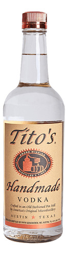 Pack De 4 Vodka Titos 750 Ml