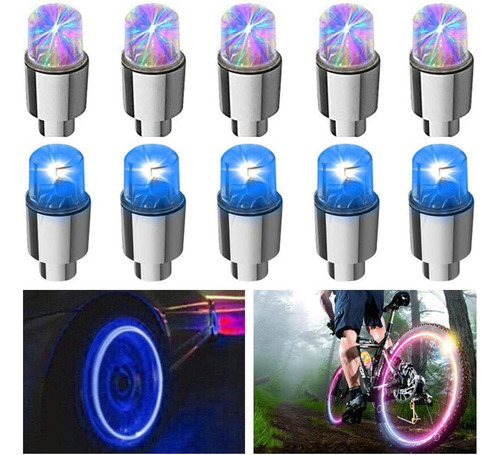12 Luces Led Parpadeantes Para Rueda, Luces Para Válvula De