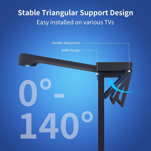 Led Backlight Con Cámara 12.5ft Para Tv 55-65 Alexa/google