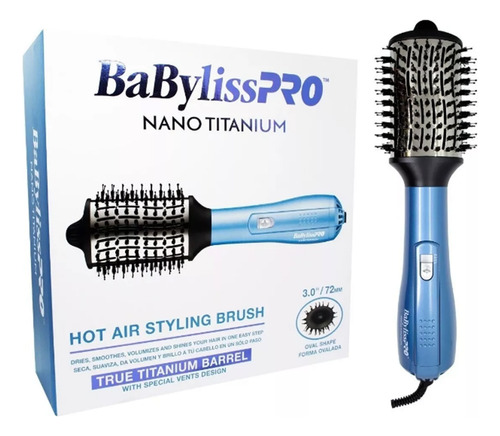 Cepillo Térmico Secador Babyliss Pro Nano Titanium 72mm