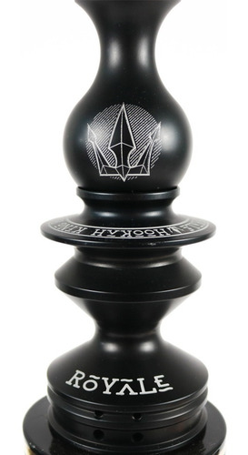Imagem 4 de 4 de Narguile Completo Grande Hookah King Royale - Preto