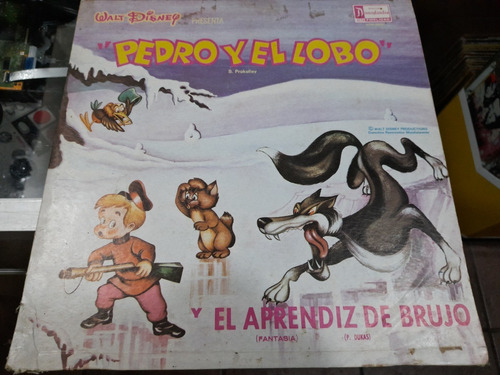 Lp Pedro Y El Lobo, El Aprendiz De Brujo Acetato,long Play