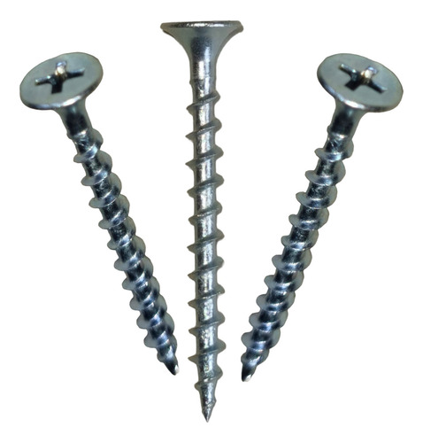 Tornillo Madera Crs Zincado 6 X1 5/8 Pulgadas -1000 Unidades