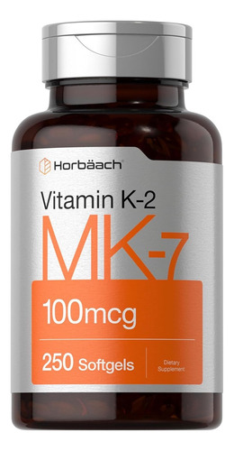 Vitamina K2 Mk7 M7 Menaquinona 100 Mcg Capsulas