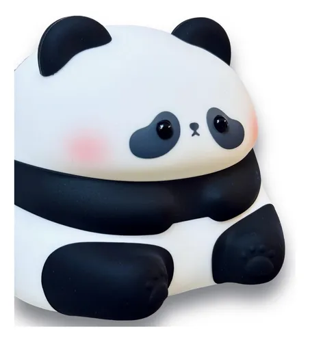 Mini Luminária Abajur Luz Quarto Infantil Panda Usb Silicone