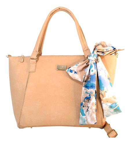 Bolso Tote Para Dama Kaia Diseño Elegante Con Mascada