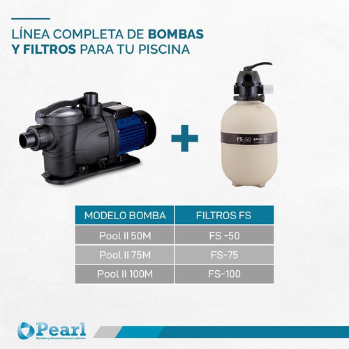 Imagen 6 de 12 de Bomba Pileta Autocebante Pearl Pool Ii 50m 0.5 Hp