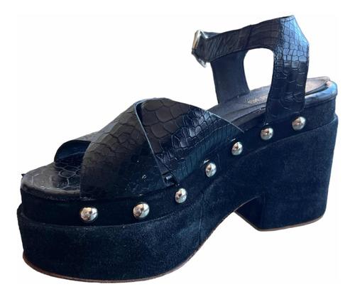 Sandalias Plataformas Negras Sibyl Vane