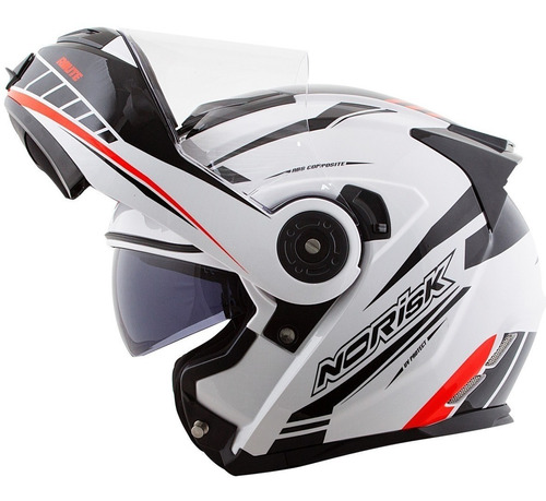 Capacete Norisk Route Ff345 Articulado Motion Robocop