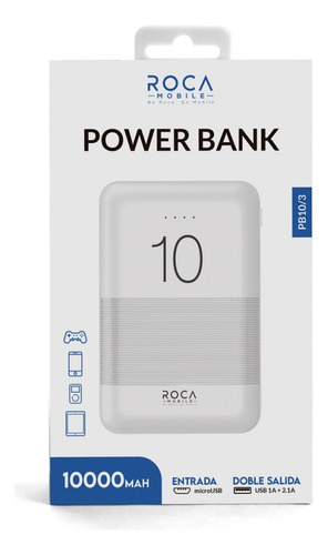 Power Bank Roca Pb10/3 10.000mah 2 Usb