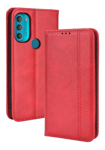 Funda De Piel Retro Crazy Horse Para Motorola Moto G71 5g