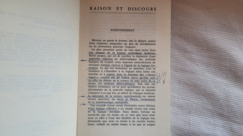 Raison Et Discours Robert Blanche J Vrin En Frances 1967