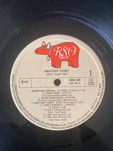 Lp Vinil Eric Clapton Another Ticket C/ Encarte (Usado)