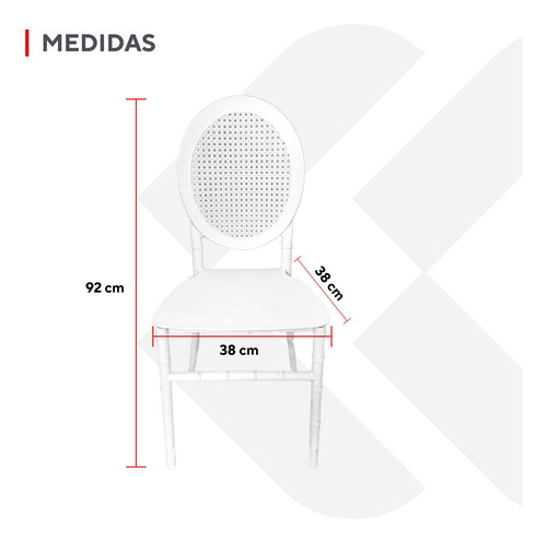 Set 4 Sillas Jardín Comedor Eventos Exterior Apilables