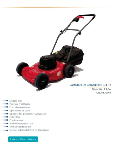 Imagen 3 de 7 de Cortadora Electrica Petri 3/4 Hp Modelo Max Bolsa - Oferta!!