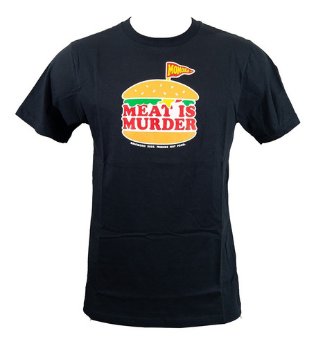 Remera Algodon Meat Is Murder Veganismo Vegan Hombre Mujer