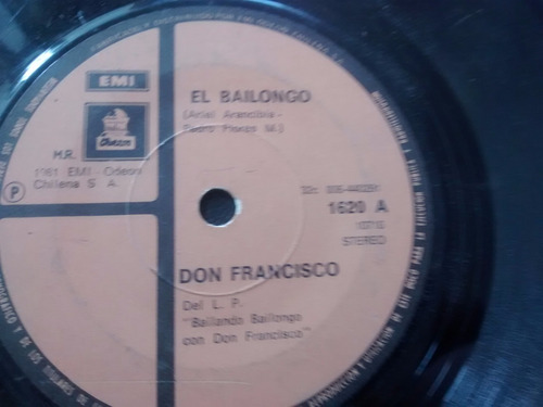 Vinilo Single De Don Francisco - El Bailongo  ( F71