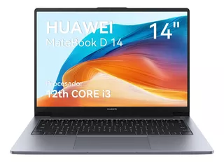 Laptop Huawei Matebook D 14 I3 12a 8 Gb +256 Gb Win11 Gris
