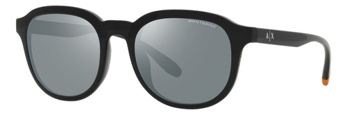 Gafas De Sol Armani Exchange Ax4129 Xl, Color Negro Con Marco De Inyectado Estandar - Ax4129