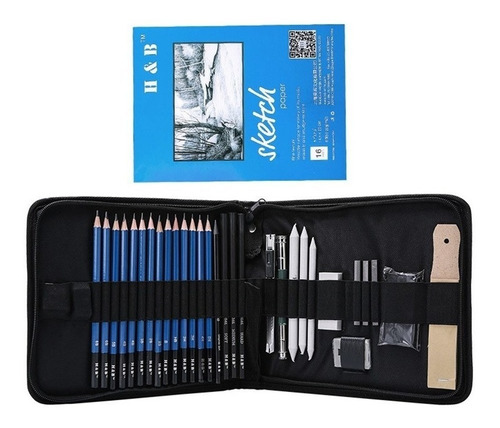 Kit De Dibujo Profesional H&b, 35 Unidades/juego