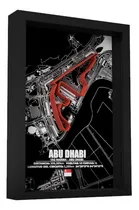 Comprar Cuadro F1 Abu Dhabi Pista Con Altura Y Profundidad 31x22,5cm