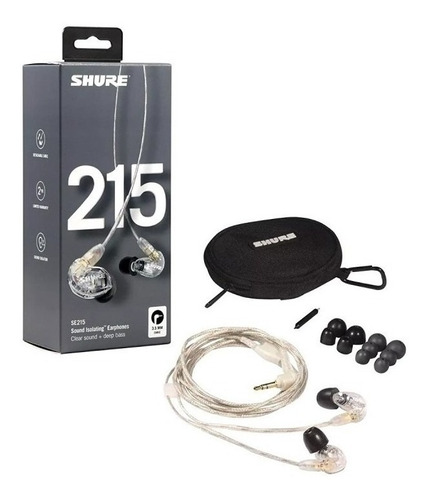 Audifonos In-ear Transparente Shure Mod. Se215-cl  