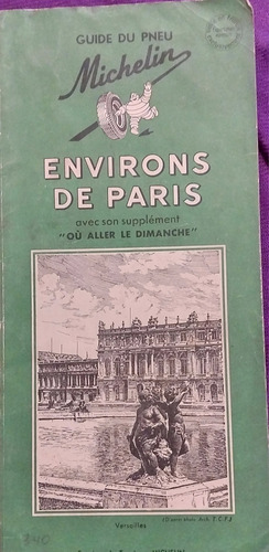 Guide Michelin Environs De Paris 1953