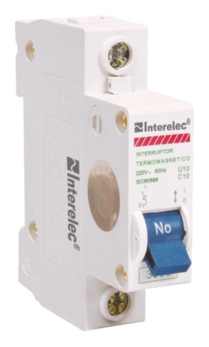 Llave Termomagnética Tetrapolar - 1x6 Amp - Interelec