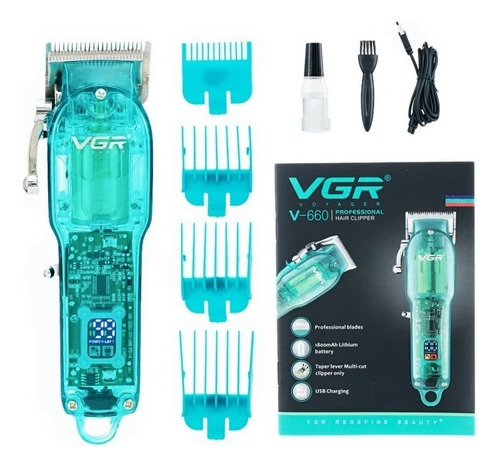 Cortadora De Cabello Eléctrica For Cuerpo Transparente Vg