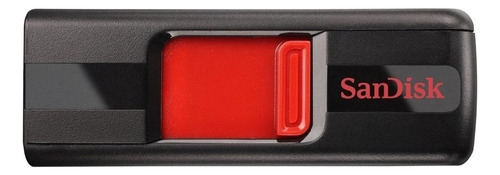 Pendrive SanDisk Cruzer 16GB 2.0 preto e vermelho