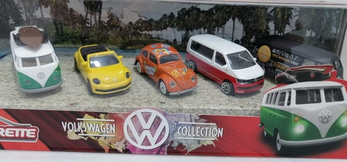 Set Autos Volkswagen Collection, Escala 1:64, Majorette. 
