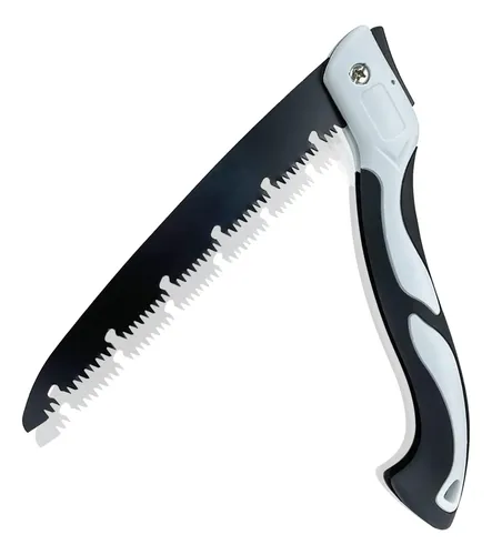 Sierra De Podar Plegable De 30 Cm - Hoja De Acero SK5 Con Dientes 3D Afilados, Mango De Goma - Para Camping, Jardinería Y Corte De Madera