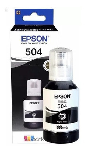 Tinta Epson Original 504 127ml Negro L4150 L4160 L6161