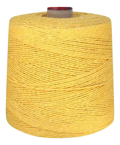 Linha De Crochê Colorida Eco Brasil 6 Fios 1 Kg Barbante Cor Amarelo Forte