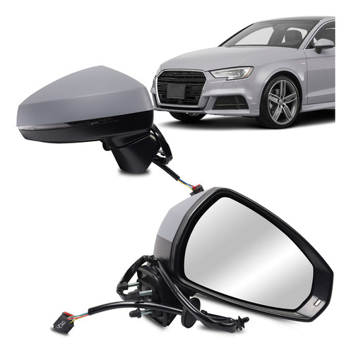 Retrovisor Audi A3 15 16 17 18 19 Com Pisca Aquecedor