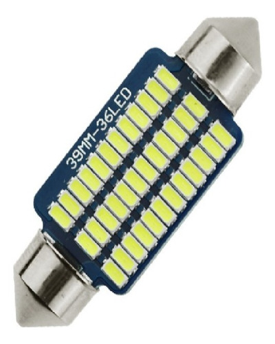 Led Tubular Lampara  39mm Canbus Ultra Potente 36 Smd