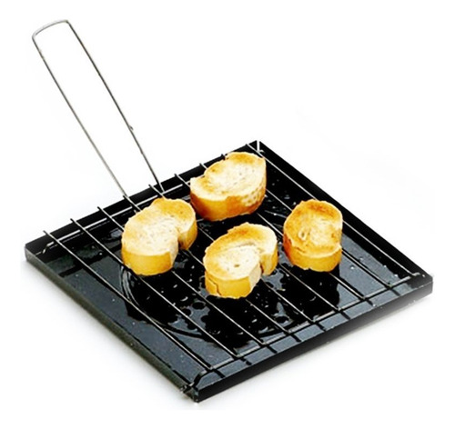 Tostador Chapa Enlozado Cocina Tostadas C/mango 20,5x2,.5 Cm