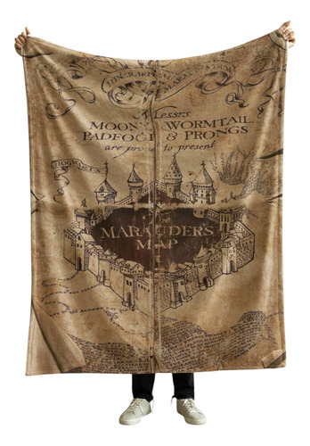 Cobija Frazada Suave Regalo Día De Las Madres Chayanne Mapa Merodeador Harry Potter Frazada Ligera 110x160cm